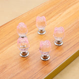 Maxbell Pink Rose Crystal Cabinet Door Drawer Waredrobe Handle Hardware Knob 20mm