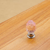 Maxbell Pink Rose Crystal Cabinet Door Drawer Waredrobe Handle Hardware Knob 20mm