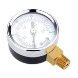 Maxbell Mini Dial Pressure Gauge Manometer for Water Air Oil Black 0-30psi 0-2bar