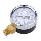 Maxbell Mini Dial Pressure Gauge Manometer for Water Air Oil Black 0-30psi 0-2bar