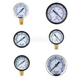 Maxbell Mini Dial Pressure Gauge Manometer for Water Air Oil Black 0-30psi 0-2bar