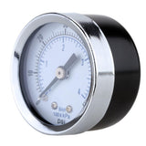 Maxbell Mini Dial Pressure Gauge Manometer for Water Air Oil Black 0-60psi 0-4bar