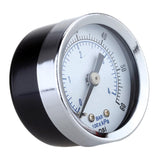 Maxbell Mini Dial Pressure Gauge Manometer for Water Air Oil Black 0-60psi 0-4bar