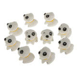 Maxbell 10 x Miniature Resin Site Dogs Fairy Garden Moss Landscape Flower Pot Decor