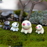 Maxbell 10 x Miniature Resin Site Dogs Fairy Garden Moss Landscape Flower Pot Decor