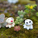 Maxbell 10 x Miniature Resin Site Dogs Fairy Garden Moss Landscape Flower Pot Decor