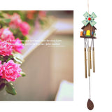 Maxbell Windmill Amazing Fengshui Lucky Wind Chime Church Bell Hanging Decor 4 Tubes