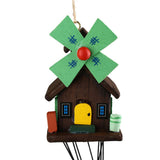 Maxbell Windmill Amazing Fengshui Lucky Wind Chime Church Bell Hanging Decor 4 Tubes