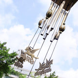 Maxbell Horses Windchimes Wind Chime Metal 8 Tube Hanging Ornament Garden Home Decor