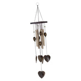 Maxbell Heart Decor Windchimes Wind Chime Metal 8 Tubes Hanging Ornament Garden Home