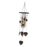 Maxbell Heart Decor Windchimes Wind Chime Metal 8 Tubes Hanging Ornament Garden Home