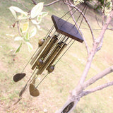Maxbell Heart Decor Windchimes Wind Chime Metal 8 Tubes Hanging Ornament Garden Home