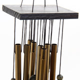 Maxbell Heart Decor Windchimes Wind Chime Metal 8 Tubes Hanging Ornament Garden Home