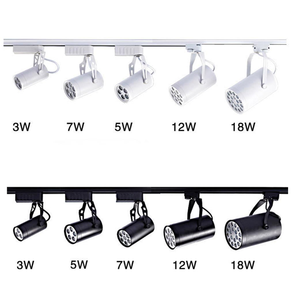 Maxbell Modern 12W LED Track light Ceiling Down Lamp Spotlight Black Base Warm White
