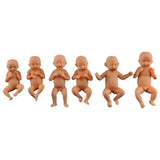 Maxbell Reborn Baby Little Boy Small Dolls Realistic Lifelike Full Body Newborn Doll Set of 6