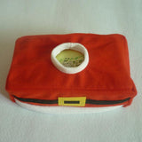 Maxbell Red Flannelette Christmas Rectangle Tissue Holder Home Hotel Office Decor