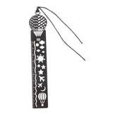 Maxbell Cute Metal Lanyard Bookmarks Hot-air Balloon Pattern Ruler Book Page Marks