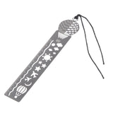 Maxbell Cute Metal Lanyard Bookmarks Hot-air Balloon Pattern Ruler Book Page Marks