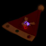 3Pcs LED Light Kids Unisex Christmas Xmas Novelty Hat Cap Santa Party Wear