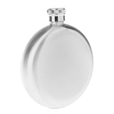 Maxbell  5oz Stainless Steel Round Liquor Drinking Hip Flask Bottle Screw Cap Silver