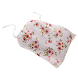 Maxbell Linen Travel Bag Jewelry Makeup Storage Pouch Drawstring Bag Pink Floral