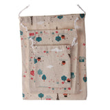 Maxbell Cotton Linen Socks Bag Cosmetic Pouch Organizer Drawstring Bag Holder Eiffel