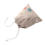 Maxbell Cotton Linen Socks Bag Cosmetic Pouch Organizer Drawstring Bag Holder Eiffel