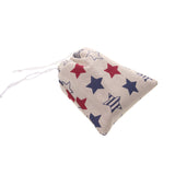 Maxbell Linen Travel Bag Jewelry Makeup Storage Pouch Drawstring Holder Bag Star