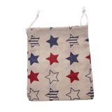 Maxbell Linen Travel Bag Jewelry Makeup Storage Pouch Drawstring Holder Bag Star