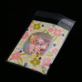 Maxbell 100xCellophane Seal Bag Self-Adhesive Thank you Cookie Candy Gift Wrapping