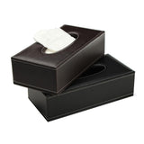 PU Leather Tissue Box Cover Home Car Napkin Toilet Paper Holder Case Brown