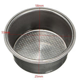 Maxbell 2-Cup 51mm Filter Basket Reusable Strainer Slot For American Coffee Mmachine