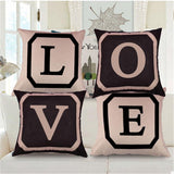 Max Square Cotton Linen Throw Pillow Case Waist Cushion Cover Bed Sofa Decor K