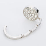 Maxbell Round Portable Foldable Purse Bag Rhinestone Hanger Handbag Hook Holder