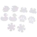 Maxbell 10Pcs Cartoon Safety Bath Tub Treads Non Slip Applique Stickers Bathroom Mat