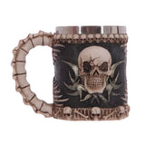 Maxbell Creative Skull Mug Stainless Steel Drinkware Skeleton Resin Halloween Gift#2