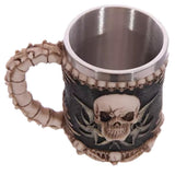 Maxbell Creative Skull Mug Stainless Steel Drinkware Skeleton Resin Halloween Gift#2