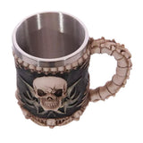 Maxbell Creative Skull Mug Stainless Steel Drinkware Skeleton Resin Halloween Gift#2