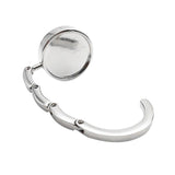 Maxbell Folding Portable Round Zinc Handbag Hanger Travel Lady Bag Purse Hook Holder