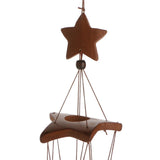 Maxbell Deep Relaxing 8 Tubes Bamboo Star Chapel Bells Windmill Wind Chimes Decor