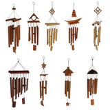 Maxbell Deep Relaxing 8 Tubes Bamboo Star Chapel Bells Windmill Wind Chimes Decor