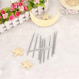 Maxbell Silver 8 Tubes Metal Oriental Lucky Bells Wind Chime Garden Hanging Decor