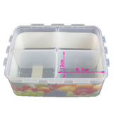 Maxbell Multi-purpose 4 Grid Storage Box Case Container Crisper Shop Home Organizer