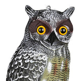 Maxbell Owl Decoy Repellent Pest Control Garden Yard Scarer Scarecrow Realistic Decor