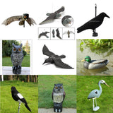 Maxbell Owl Decoy Repellent Pest Control Garden Yard Scarer Scarecrow Realistic Decor