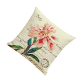 Maxbell Cotton Linen Nap Cushion Cover Home Decor Throw Pillow Case Flower Print #4
