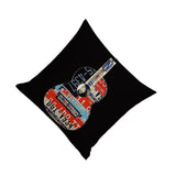 Maxbell Vintage Cotton Linen Throw Pillow Case Waist Bolster Cushion Cover Guitar #3