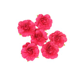 Artificial Silk Rose Flower Heads Wedding Home Party Decor Bridal Bouquet Charms Scrapbooking DIY Pack of 20PCS Red