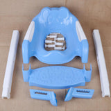 Maxbell Baby Foldable Toddler Kids Potty Training Chair Toilet Ladder Seat Step Blue