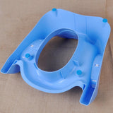 Maxbell Baby Foldable Toddler Kids Potty Training Chair Toilet Ladder Seat Step Blue